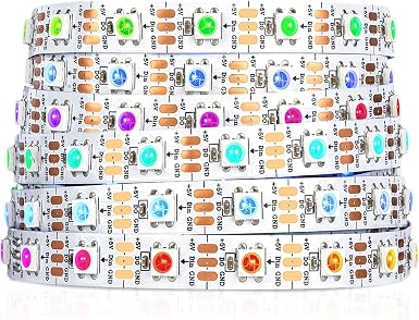 SEZO WS2812B ECO LED Strip Light 16.4FT 60LEDs/m Individually Addressable
