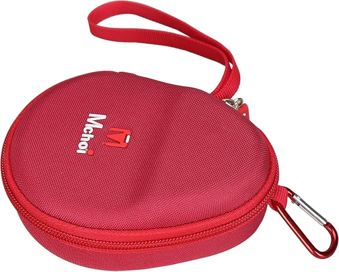 Mchoi Hard Case Fits for Aftershokz Aeropex/Aftershokz Titanium Mini/Aftershokz Air/Aftershokz Openmove/Openrun Pro, Open-Ear Wireless Bone Conduction Headphones, Red, Case Only