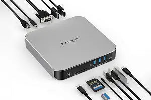 Kensington AD220S3 USB-C Triple Video Mobile Dock K31343WW, Silver - Image 1
