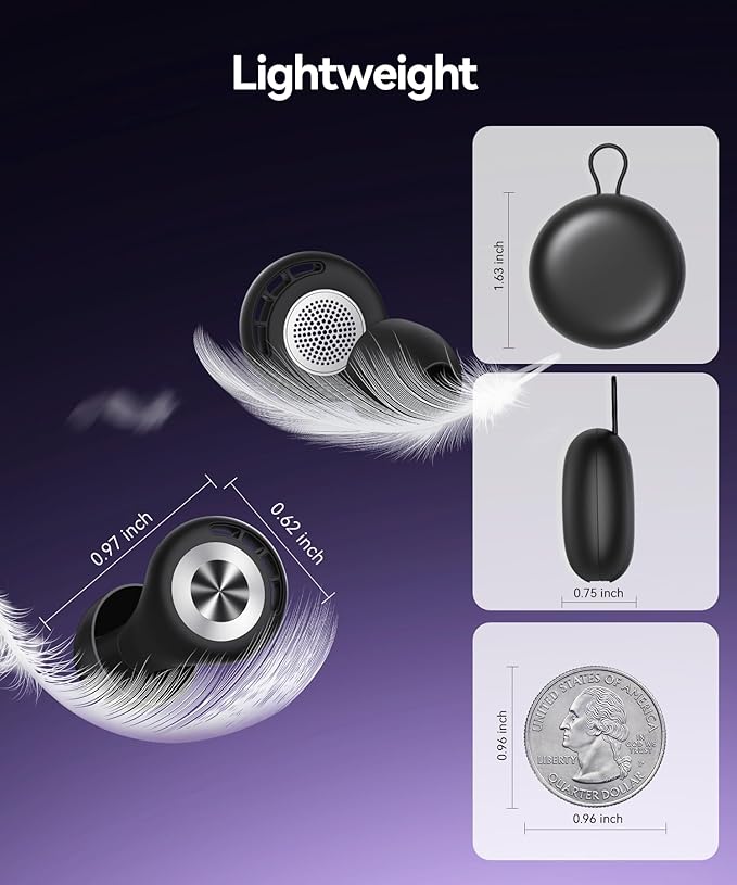 Ear Plugs for Sleeping 50dB Earplugs Noise Cancelling Ear Plugs for Noise Reduction Concerts Soft Reusable Silicone Earplugs for Snoring Side Sleepers Shooting Airplanes with 7 Eartips Case LightBlack