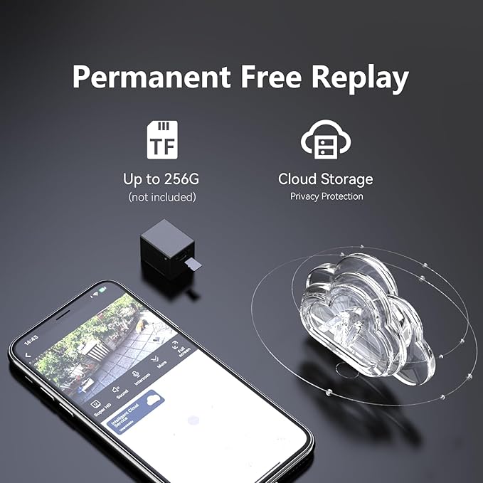 2025 Upgraded Mini Camera 5G WiFi Indoor Security 4K Nanny Cam for Home with App Control Motion Detection & Night Vision Wireless Rechargeable Baby Pet Camera