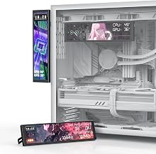 9.2" PC Case LCD Display, Computer Hardware Monitoring Screen for CPU GPU RAM Temp. Internal USB Monitor for Gaming PC - Image 1