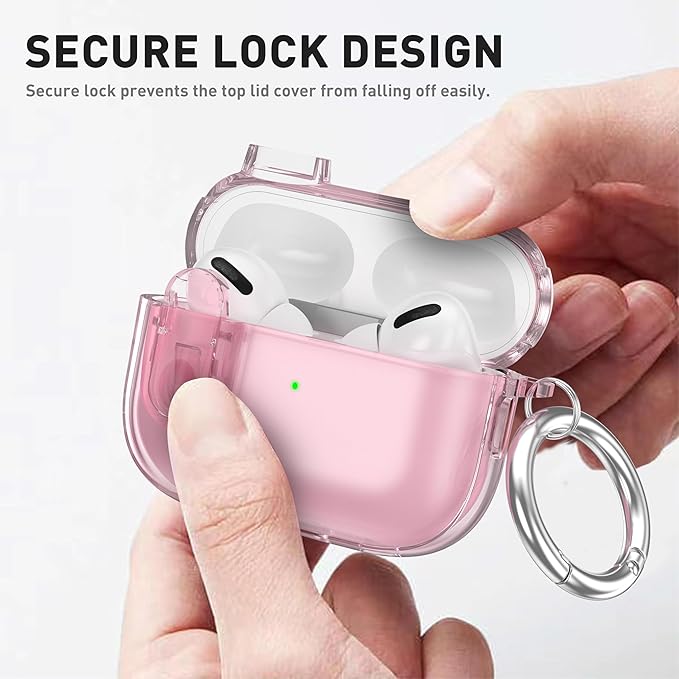 Valkit Compatible AirPods Pro Case, Clear with Cleaner Kit, Soft TPU Protective Cover, Shockproof for AirPods Pro Gen 2/1