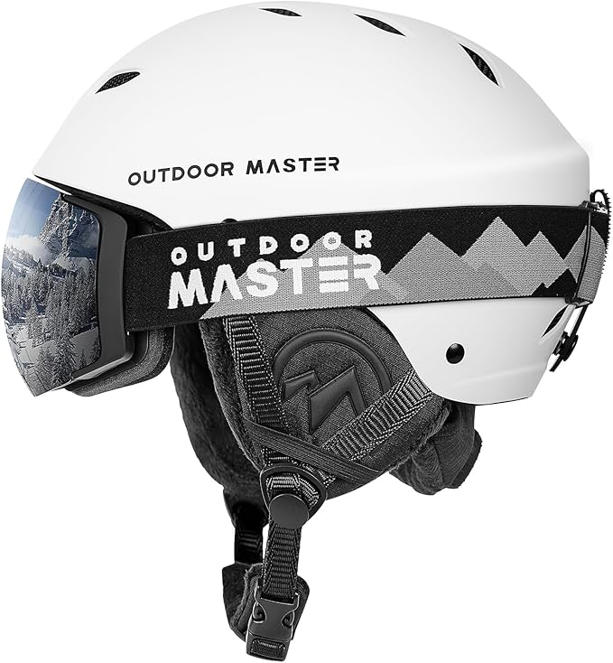 OutdoorMaster Kelvin Ski & Snowboard Helmet Set with Goggles for Men, Women & Youth