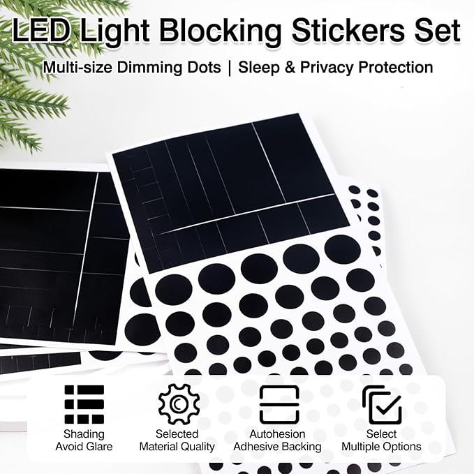Blocked Vinyl Webcam Covers – Restickable Privacy Stickers for Laptop, Smartphone, Tablet, Smart TV & Game Console – Black, Multiple Sizes