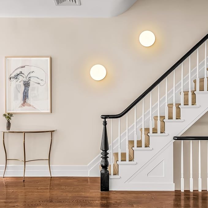 Premium Brass Globe Wall Sconce - Luxury Mid-Century Modern Lighting