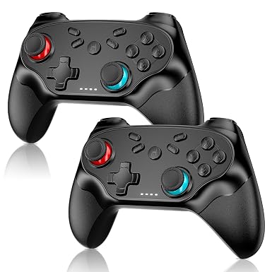 Nonbliep 2 Pack Wireless Controller for Nintendo Switch 2/1 Lite/OLED and PC, with Bluetooth, Turbo, Gyro Axis, Dual Vibration, and Screenshot, Compatible with Steam and Switch 2/1