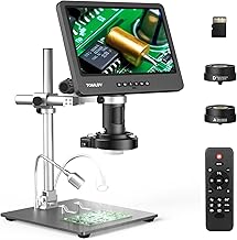 TOMLOV DM602 Pro 3 Lens 10.1" HDMI Digital Microscope 2000X, Boom Arm Stand - Image 1
