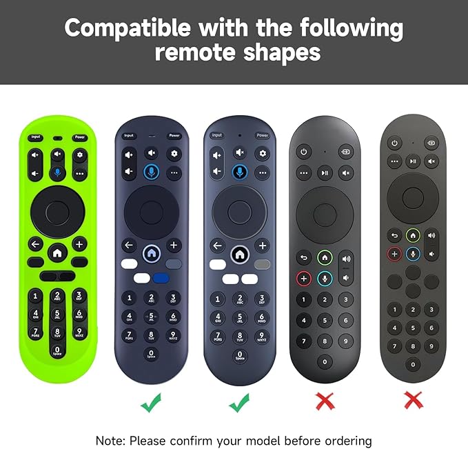 PZL 2 Pack Glow Silicone Case for Xumo TV Remote 764f0000100, CP-RC1NA-23, MG3-R34010, Cover for Pioneer Xfinity Element Spectrum Remote Control (Green+Blue)