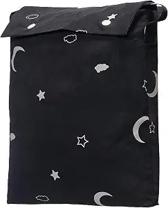 Amazon Basics Portable Room Darkening Blackout Curtain Shade with Suction Cups, Noise Reduction, 50"W x 78"L, Moon and Stars, 1-Pack