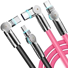 USB C to USB C Cable 10ft 240W 2-Pack USB 2.0, Type C Charging Cable for iPhone 15, Samsung Galaxy S23, MacBook Pro 2020, iPad Pro, iPad Air 4, Pixel and More. Black+Pink - Image 1