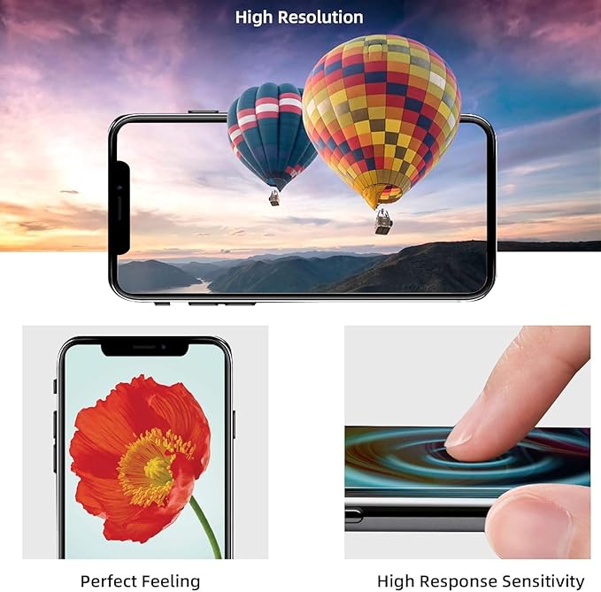 for iPhone 14 Pro Max Screen Replacement Black 6.7 Inch, LCD Touch Digitizer Complete Display for A2894, A2651, A2893, A2896, A2895,with Waterproof Seal+Tempered Glass+Repair Tools