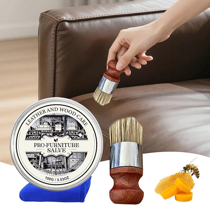 DIMOT Leather & Wood Repair Salve, Leather & Furniture Repair Salve, 2025 Upgrade Household Leather Upholstery Cleaners for Home