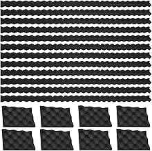20 Pcs Foam Speaker Ring Kit 1” Thick Self Adhesive Speaker Ring Baffle Include 12 Acoustic Foam Strips 8 Wave Reflection Pads Fits 1" to 6" x 9", Waterproof Improves Sound Reduces Vibration - Image 1