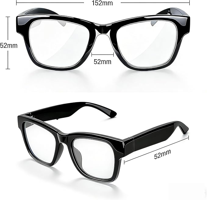AI Translation Smart Glasses with Chat GPT, Bluetooth Glasses with Translator 164 Languages for Men and Women, Music Playback & Hands-Free Calls, Color-Change Lens, Voice Assistant (KO-1)