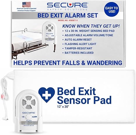 Secure Safety Solutions Bed Exit Alarm for Elderly Dementia Patients