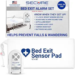 Secure Safety Solutions Bed Exit Alarm for Elderly Dementia Patients