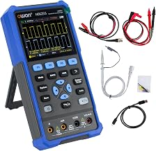 OWON Handheld Oscilloscope, Digital Multi Functional Oscilloscope Multimeters,20000 Counts Portable 3 in 1 Universal Test Instrument, with 3.5 inch LCD Screen Display 2CH 25Mhz Bandwidth HDS25S - Image 1