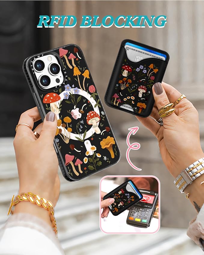 Toycamp for iPhone 16 Pro Max Case - Compatible with Magsafe Credit Card Holder Wallet Magnetic Cute Women Teen Girls Kawaii Girly Unique Design Phone Cover for Apple 16 Promax 6.7"
