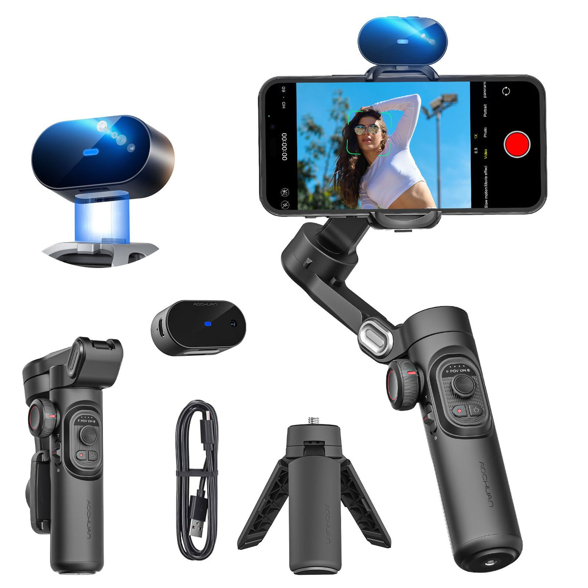 AOCHUAN XE AI Gimbal Stabilizer for Smartphone, No A | Phone Accessori - Image 1