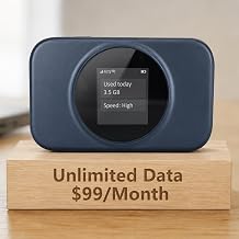Portable WiFi Hotspot - No SIM,10GB US Preloaded,Connect 8 Devices, Portable Internet Devices, for USA, Canada & Mexico, Mobile Pocket Hotspot Ultra Portable 4G LTE Travel Router
