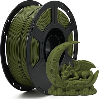 FLASHFORGE High Speed PLA+ 3D Printer Filament Olive Green, Enhanced Melt Flow for Faster, Smoother Prints, 500mm/s Rapid Printing, Feature Sleek Matte Finish, Rich and Solid Color