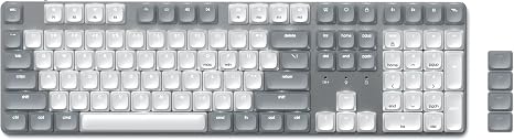 Satechi SM3 Mechanical Keyboard, White LED Backlit, Light Gray/White