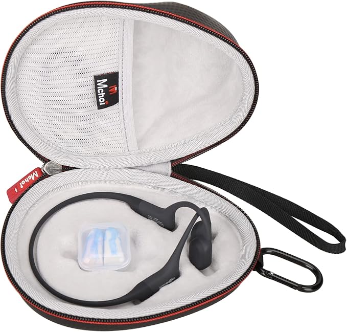 Mchoi Hard Case Fits Aftershokz Aeropex/Titanium/Air/Openmove/Openrun Pro, Open-Ear Wireless Bone Conduction Headphones, Case Only