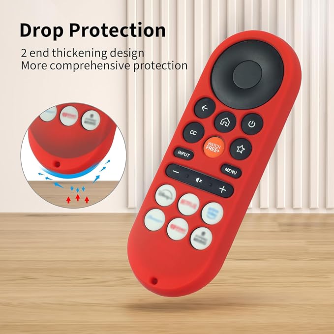 Hi Color XRT281 Remote Cover for Vizio/Onn FHD LED TV Remote 2026 Silicone Protective Case Compatible with VIZIO XRT281 ONN Remote Silicone Case Cover with Lanyard (Glow Green)