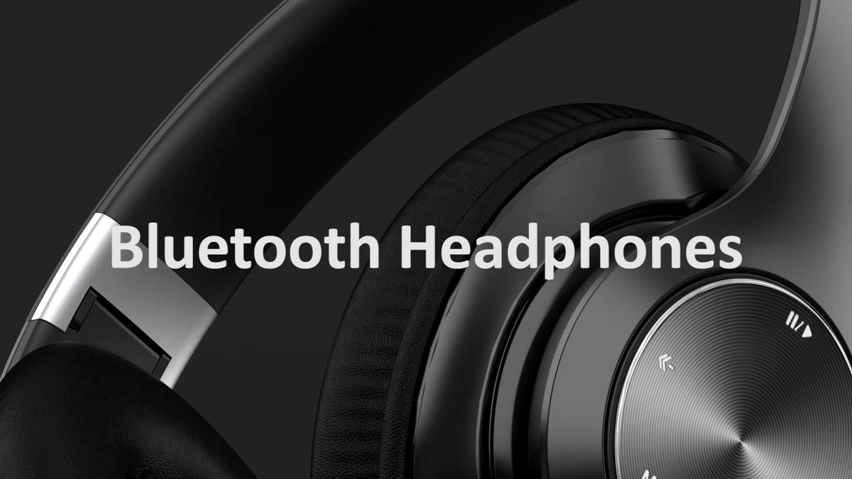 Bluetooth Headphones Over Ear, 60 Hours Playtime Foldable Headphones Wireless Bluetooth Hi-Fi Stereo Deep Bass with 6 EQ Modes, Adjustable Lightweight Headset with Microphone, FM, SD/TF for Adults