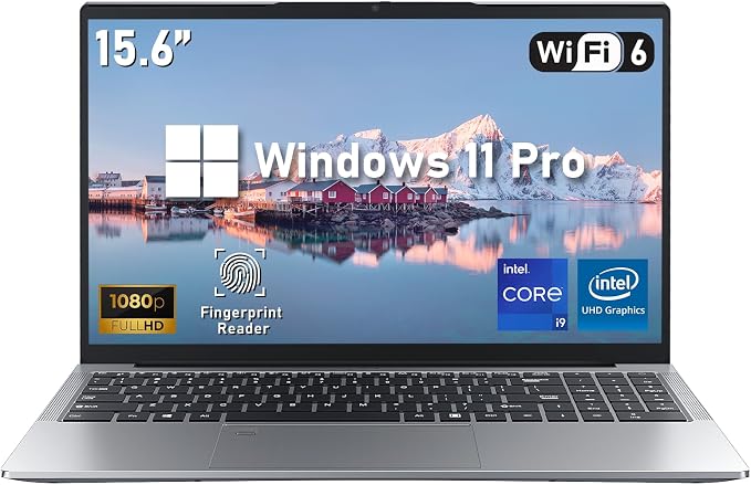 NIAKUN Gaming Laptop, Window 11 Pro Laptop Computer,15.6 Inch Lap Top 2026, 32GB RAM 1TB SSD,i9-11900H 8C/16T Processor(up to 4.9Ghz),UHD Graphics, FHD 1920*1080 Display,WiFi 6,BT5.2,Backlit Keyboard