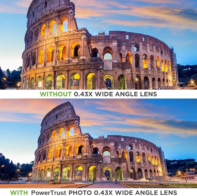 52MM 0.43x Professional HD Wide Angle Lens with Macro Portion for Nikon D7100 D7000 D5500 D5300 D5200 D5100 D3300 D3200 D3100 DSLR Cameras