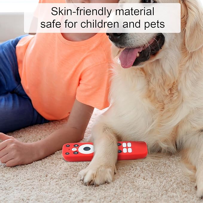 Remote Cover Compatible with 2025 Onn Google TV Box 4K pro Remote, Shockproof Case for Onn Google TV Remote Controller, Lightweight Anti-Slip Skin-Friendly Silicone Skin Sleeve