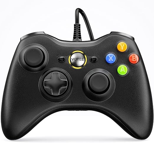 VOYEE PC Controller, Wired Compatible with Xbox 360 & Slim/Windows 10/8/7