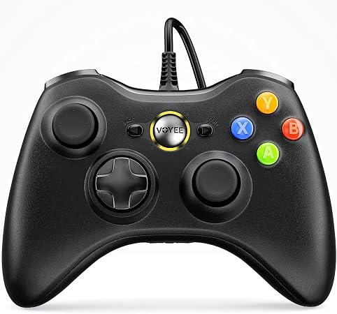 VOYEE PC Controller, Wired Compatible with Xbox 360 & Slim/Windows 10/8/7