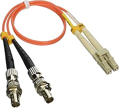 Ultra Spec Cables 1ft Fiber Optic Adapter Cable LC (Male) to ST (Female) Multimode 62.5/125 Duplex