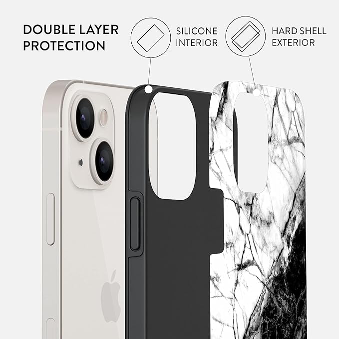 BURGA Phone Case for iPhone 13 - Cute, Trendy, Aesthetic, Pattern Phone Cover, Hard Shell Protection - fits Apple iPhone 13 Case for Women and Men
