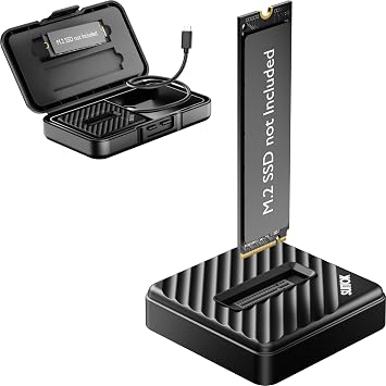 Tool-Free M.2 NVMe SATA SSD Reader Adapter with Storage Box 10Gbps