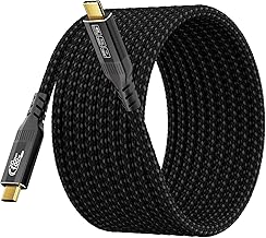 16.5FT Long USB C to USB C Cable Compatible with Thunderbolt 4/3, USB 3.2 Gen 2 20Gbps High Speed Data Transfer, 100w Fast Charging & 4K@120Hz USB C Video Cable for Monitor, Hub,dispaly Cord - Image 1