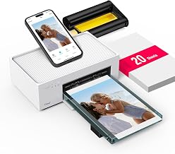 Liene M100 4x6'' Photo Printer, Wi-Fi Picture Printer, 20 Sheets, Full-Color Photo, Instant Phone Printer for iPhone, Android, Smartphone, Thermal Dye Sublimation, Portable Photo Printer for Home Use - Image 1
