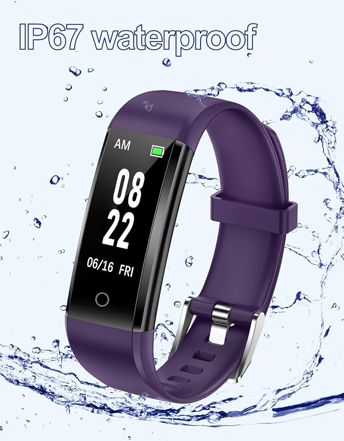 GRV Fitness Tracker Non Bluetooth Fitness Watch No App No Phone Required Waterproof Pedometer Watch with Steps Calories Counter Sleep Tracker for Men Women Parents
