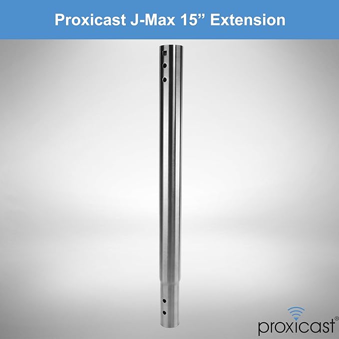 Proxicast 15 inch Stainless Steel Extension Pole for Proxicast J-Max Antenna Mounts (ANT-800-X15)