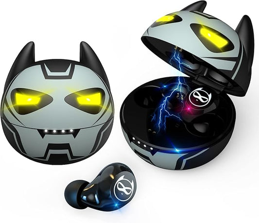 Earbuds for Kids, Penguins Headphones Bluetooth with Mic, 85dB Volume Limited, 36Hrs Playtime, Gilrs Boys Earbuds for Small Ears,Touch Control, Waterproof, earbuds Wireless for School/Tablet
