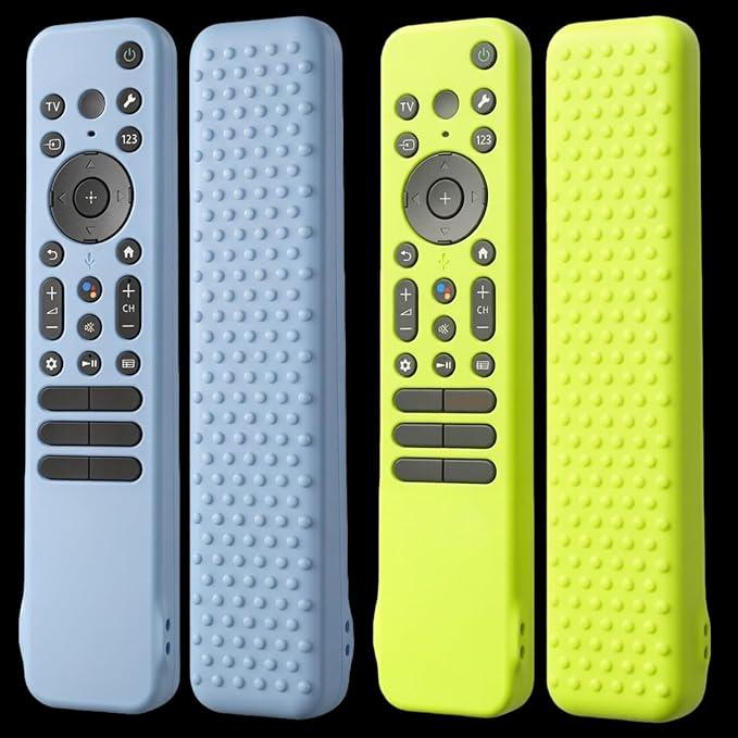 [2 Pack] Silicone Case Cover for Sony RMF-TX910U/RMF-TX810U/RMF-TX810P/RMF-TX811U/ Remote Silicone Cover Protective Sleeve, Backlit Sony TV Remote Control with Lanyard