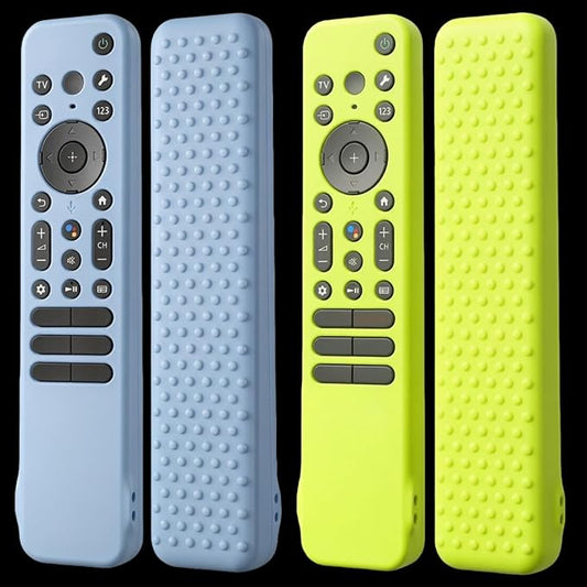 [2 Pack] Silicone Case Cover for Sony RMF-TX910U/RMF-TX810U/RMF-TX810P/RMF-TX811U/ Remote Silicone Cover Protective Sleeve, Backlit Sony TV Remote Control with Lanyard