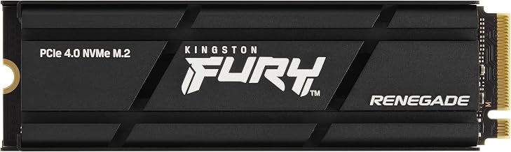Kingston Fury Renegade 1TB PCIe Gen 4.0 NVMe M.2 Internal Gaming SSD with Heat Sink | PS5 Ready | Up to 7300MB/s | SFYRSK/1000G - Image 1