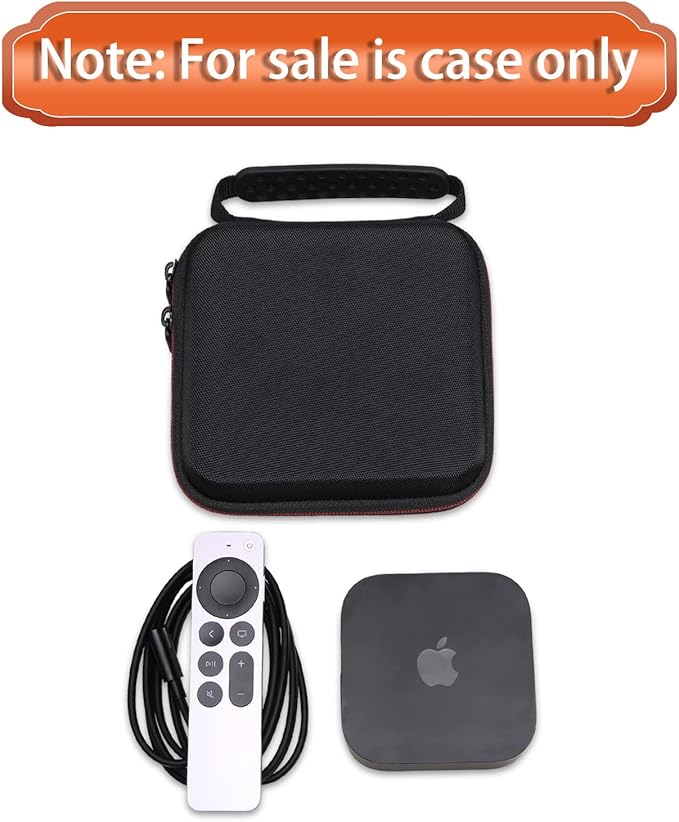 LTGEM EVA Hard Case for 2022 Apple TV 4K Wi‑Fi with 64GB Storage (3rd Generation) - Travel - Protective Carrying Storage Bag