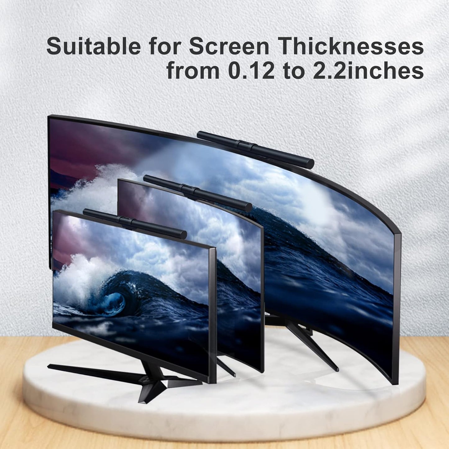 Monitor Light Bar – No-Glare USB Desk Lamp, 3 Color Temps & Touch Control