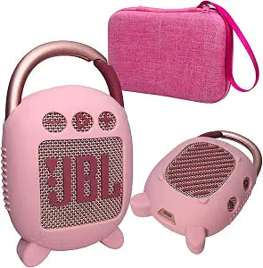 JCHPINE Silicone Cover and Carrying Case for JBL Clip 4 Bluetooth Speaker