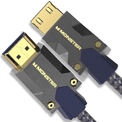 Monster M3000 Ultra High Speed HDMI Cable 4.9 ft, 8K 60Hz, 48 Gbps, HDR, ARC/eARC, 7.1 Audio, Braided Duraflex Jacket, Gold Plated Connectors, HDMI Cable for TV, Gaming, Monitor, Soundbar